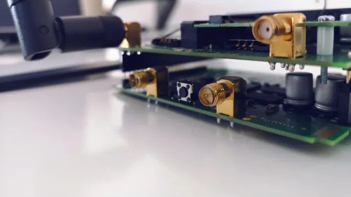 RF coaxial connector mounting PCB SMA
