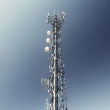 Radio tower with many transmitter types