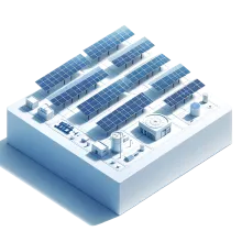 Solar array isometric facility