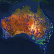 National map of Telstra mobile coverage high resolution