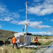 Repeater trailer testing in New Zealand