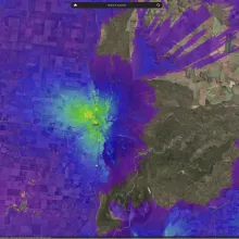 Telstra signal propagation between farmland and forest