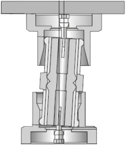 bullet style RF connector mounting