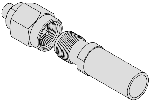 Screw-on Coupling mechanism RF connectors