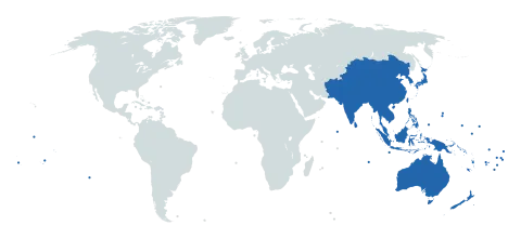 ITU asia pacific region outline