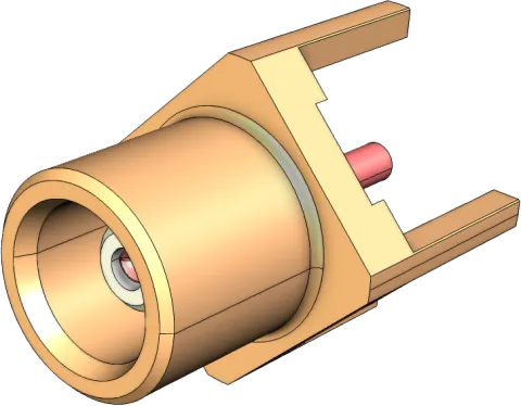 MCX Female coaxial connector closeup