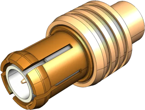 MCX Male rf connector closeup