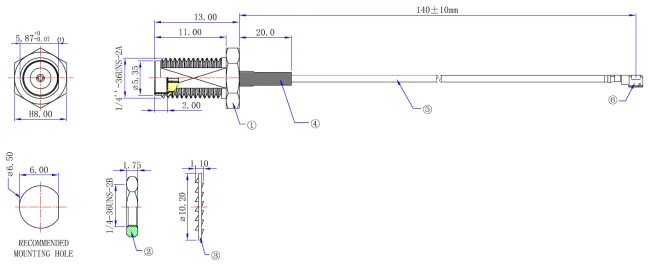 CA137-UFLSA2BRM-014 CAD Drawing