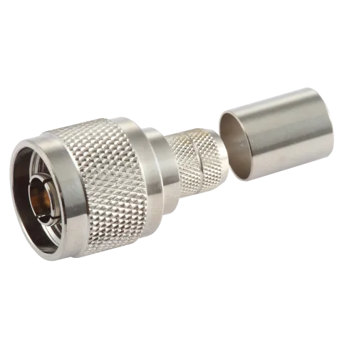 N Male plug for LMR400 coaxial cables