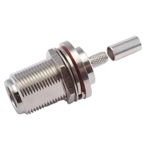 N Female bulkhead connector for LMR240 cable