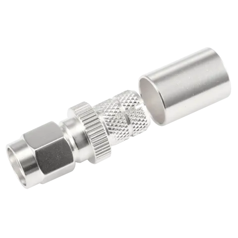 SMA Male crimp connector for LMR400 coaxial cable