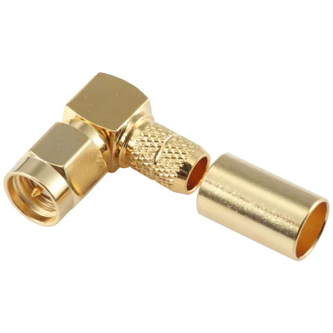 SMA Male right angle connector for LMR-240