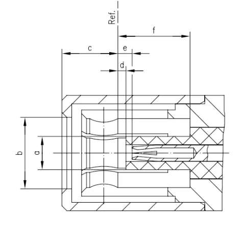 SSMB Female CAD Drawing
