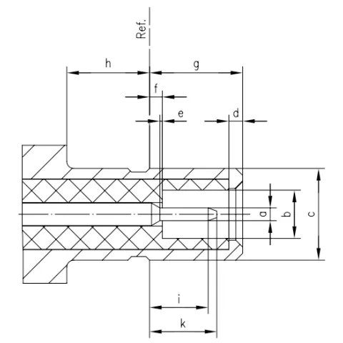 SSMB male CAD drawing
