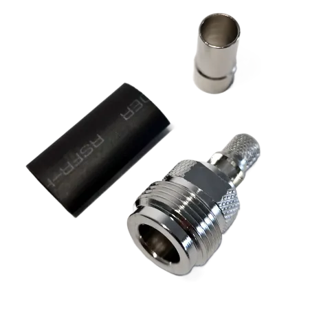 N female connector for LMR240 coaxial cable