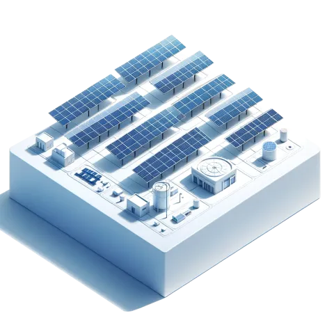 Solar array isometric facility