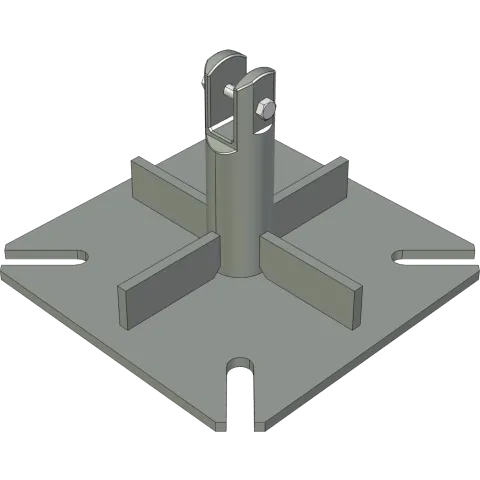 AP-ALT-BBP-S600 billet base plate for S600 surefoot, AL220 and AL340
