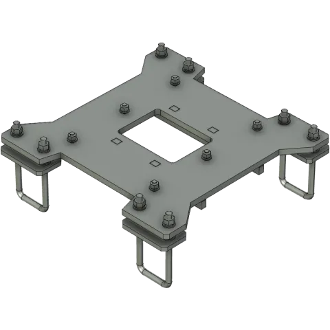 AP-AMT-MB8M Retractable Winch-Up Mast Interface Bracket