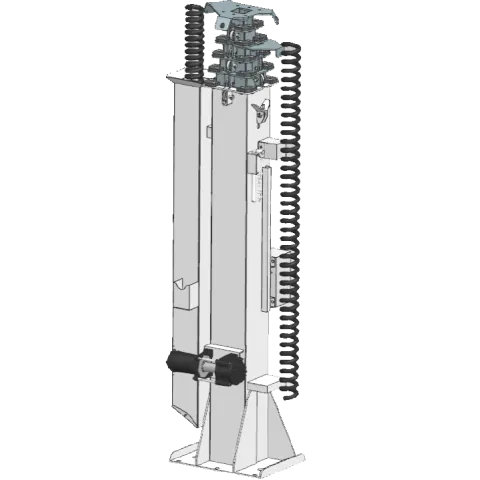 Cable Winch-Up Telescoping Mast, Electric Winch, 6-Section, 2-Cables