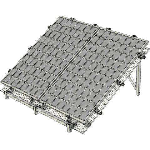 APAC 2-Panel Solar Frame for AMT Modular System