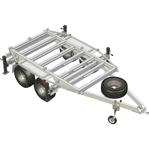 APAC AMT Dual Axle Alloy Modular Trailer, Base Chassis