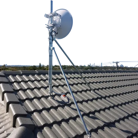 Antenna tile roof mount galvanised steel
