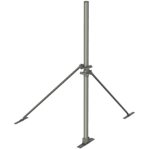 76 mm heavy duty microwave roof mast, galvanised steel