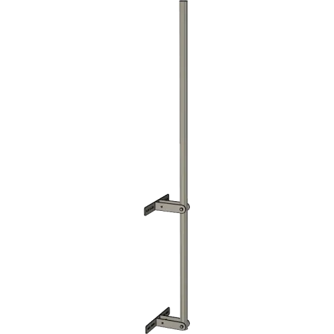 Galvanised Steel wall mounted bracket 48 mm pole, heavy duty