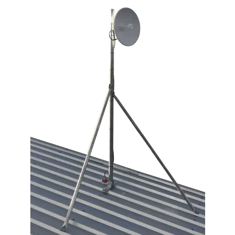 Galvanised roof mast, 48 mm pole