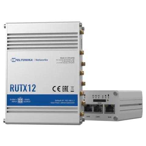 Teltonika RUTX12 LTE modem router with dual chipset