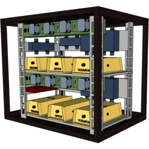 IBC Rack Cellular Repeater System for Buildings