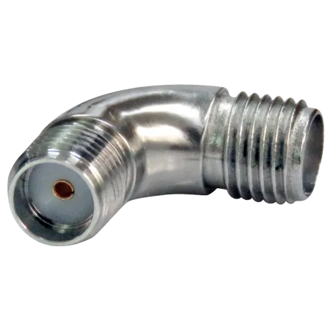 101-R046.188 SMA-female-to-SMA-female-radius-right-angle-precision-adapter