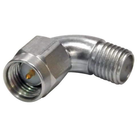 101-R045.188 SMA-male-to-SMA-female-radius-right-angle-precision-adapter