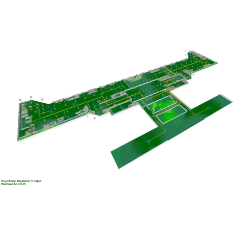 5G coverage of airport terminal