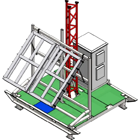 communications skid 3D design