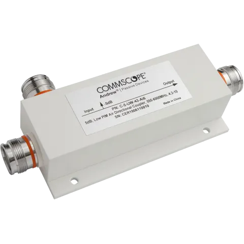 CommScope Directional Coupler, 5 dB, 555-6000 MHz, 4.3-10 Female, -165 dBc - Main Image