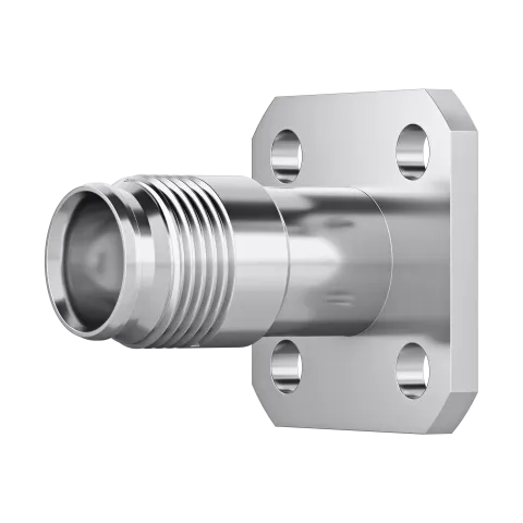 Telegartner NEX10(r) Female 4-Hole Flange Connector for RG-402 Cable, Panel Jack G10 (UT-141) - Main Image