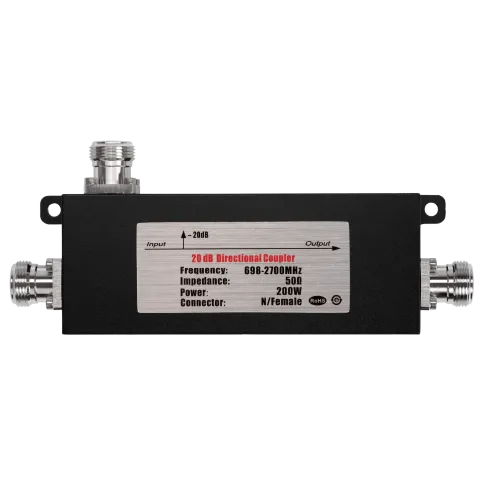 Powertec 20dB Directional Coupler (Air Dielectric) 698-2700MHz N Female - Main Image