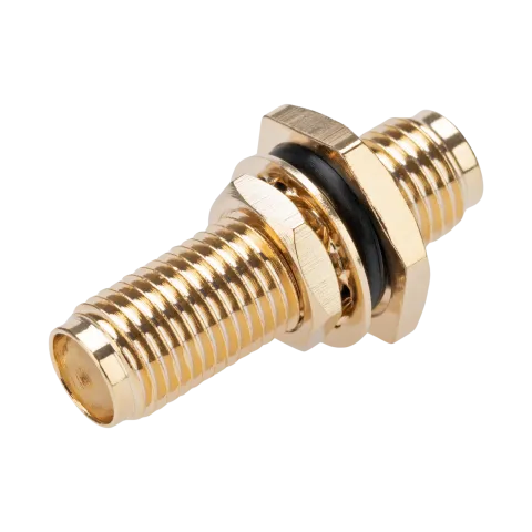 RF Adapter SMA Female to SMA Female, Bulkhead Rear Mount - Main Image