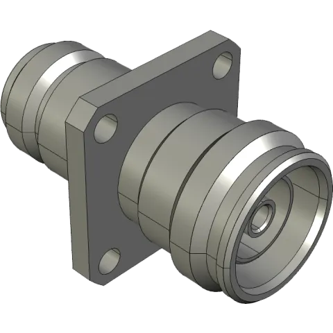 RF Adapter, 4.3-10 Female to N Female Four-Hole Flange - Main Image