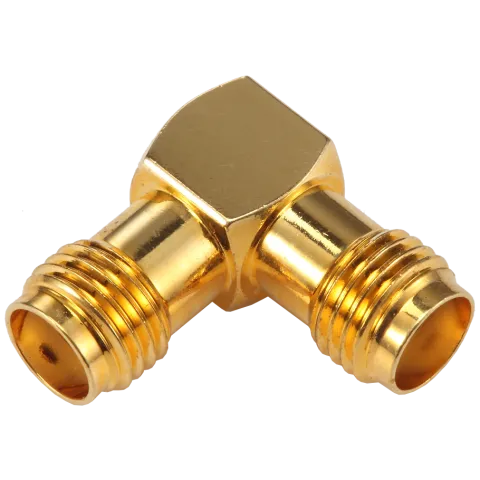 RF Adapter SMA Female to SMA Female Right Angle - Main Image