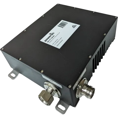 Powertec 5W Attenuator, 5dB, 698 to 3800 MHz, 4.3-10 Female to Male, -155 dBc - Main Image