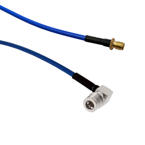 RG-402 Patch Cable SMA Female to QMA Male Right Angle 50cm - Main Image