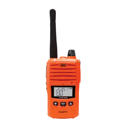 GME TX6165XO 5/1 Watt IP67 UHF CB Handheld Radio - Blaze Orange - Main Image