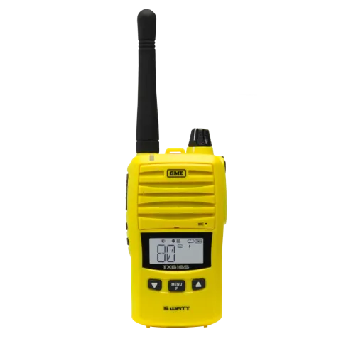 GME TX6165XY 5/1 Watt IP67 UHF CB Handheld Radio - Yellow - Main Image