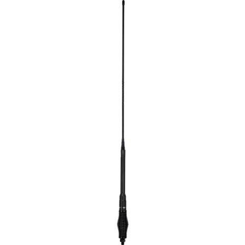 GME AE4018BK1 UHF 640mm Elevated Feed Base, AS002B Spring, Fibreglass Colinear Antenna (6.6dBi Gain) - Black - Main Image