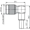 Telegartner RP-TNC Angle Plug G1 (RG-58C/U) crimp/crimp - View 1
