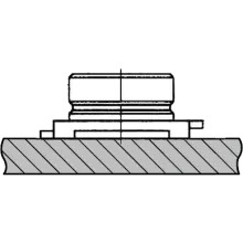 PCB surface mounted RF connector
