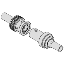 Bayonet coupling mechanism RF connector