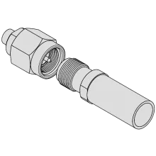 Screw-on Coupling mechanism RF connectors
